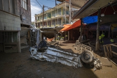 NPNW12JUL2922. A view of a vehicle which is damaged caused of flash flooding is pictured in the flooded village of Imamzadeh Davood in the northwestern part of Tehran on July 29, 2022.